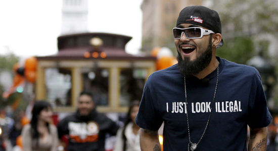 2012 Elections Heralded by Sergio Romo's Shirt 
